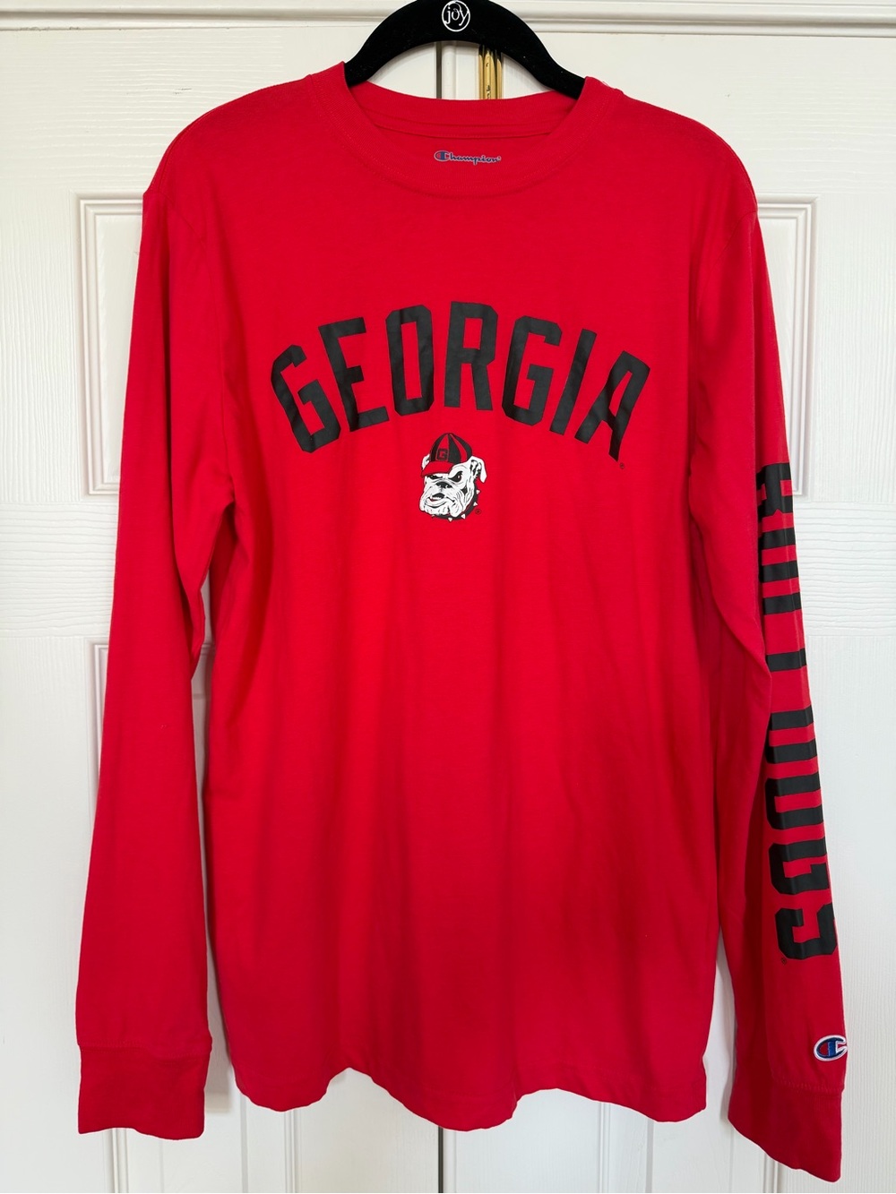 Champion Georgia Bulldogs Red Long-Sleeve Shirt